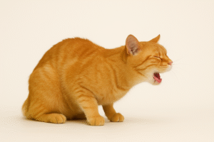 Hoestende kat 