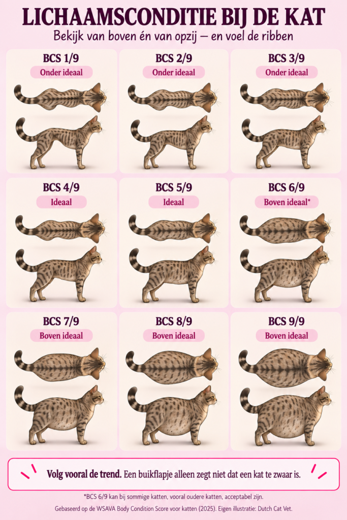 Is mijn kat te dun of te dik?