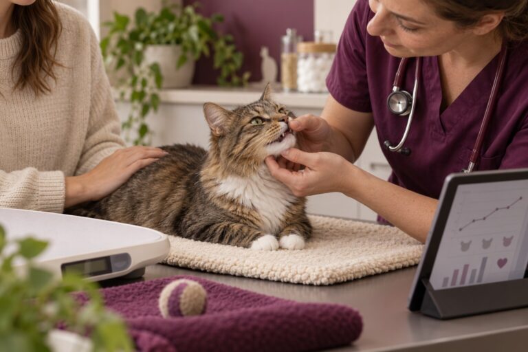 Hoe vaak moet een gezonde kat naar de dierenarts?